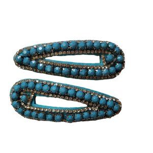 NWT Turquoise hair clips